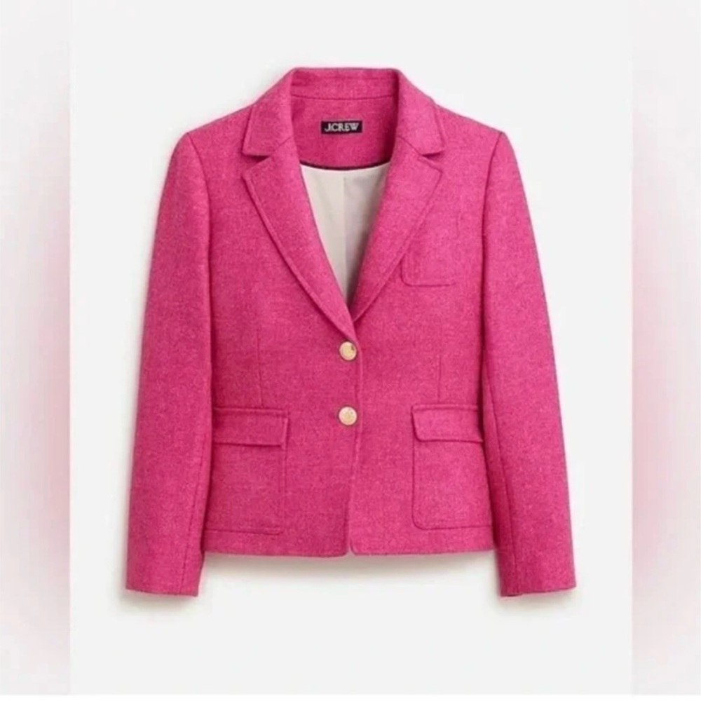 J. Crew Shrunken Fit English Wool Blazer, Size 6